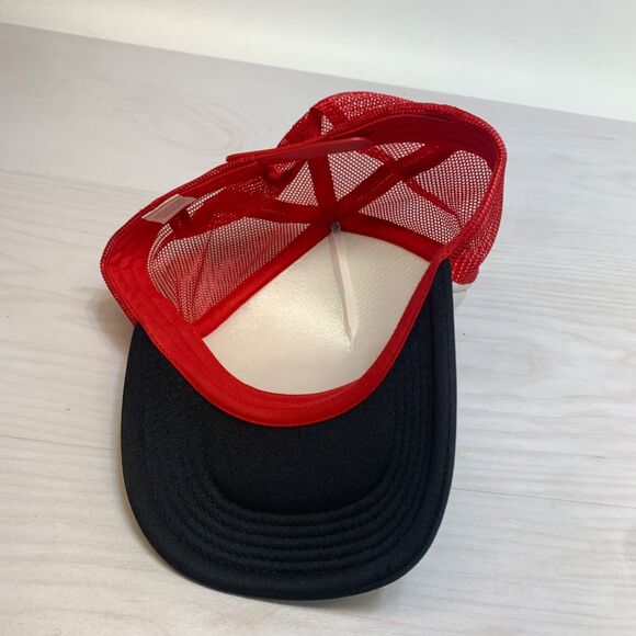 Limited Edition Raising Canes Arched Logo Foam Trucker Crew Hat - Picture 6 of 7